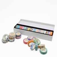 Custom Make Glitter  Japanese Paper Colorful Adhesive Custom Printed Glitter Washi Tape